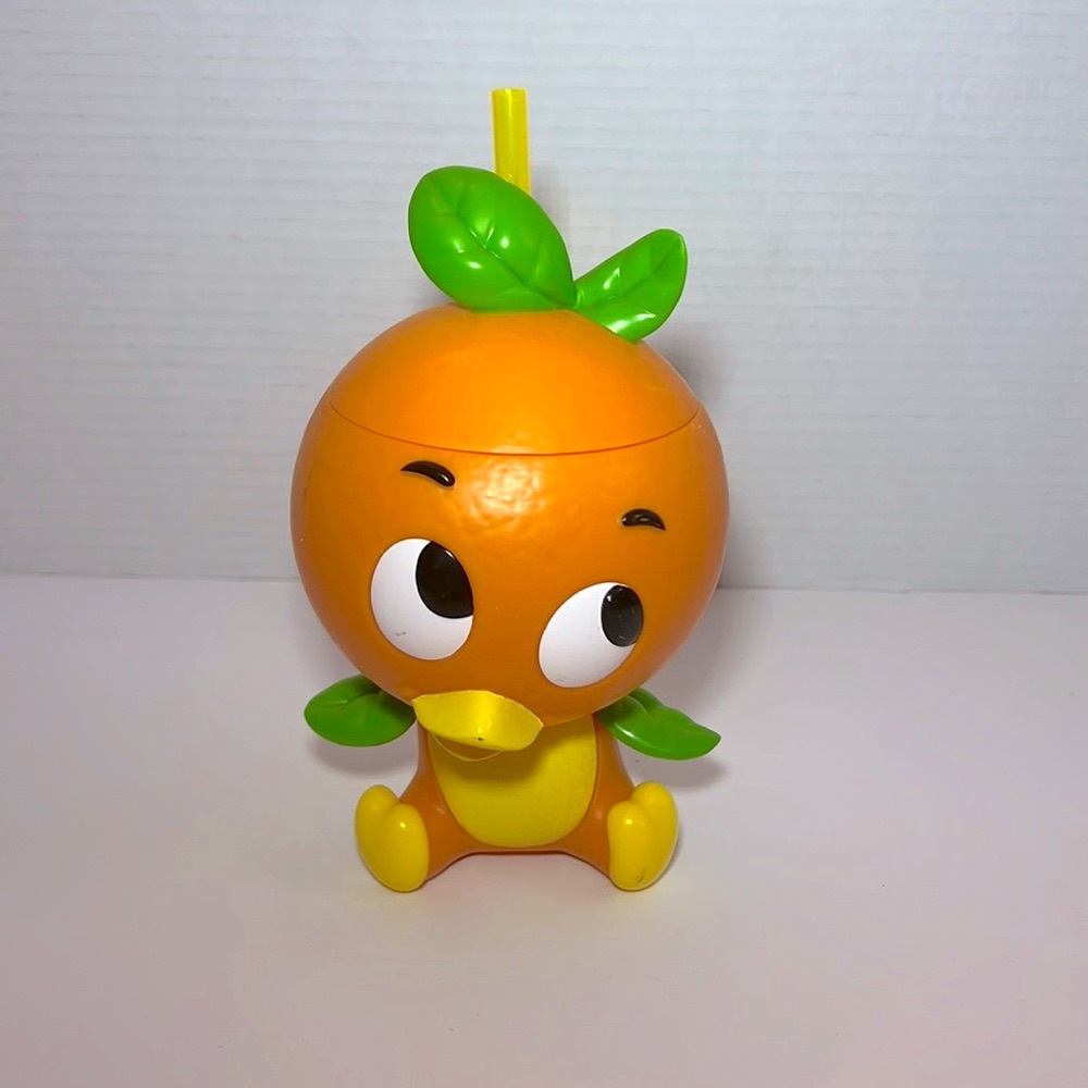 Disney Parks Orange Bird Sipper Cup Plastic Epcot Flower Garden Festival